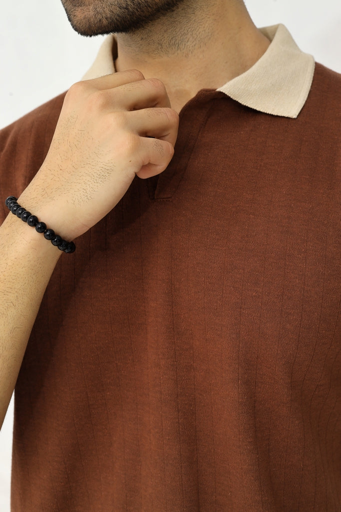 Contrast Collar Polo