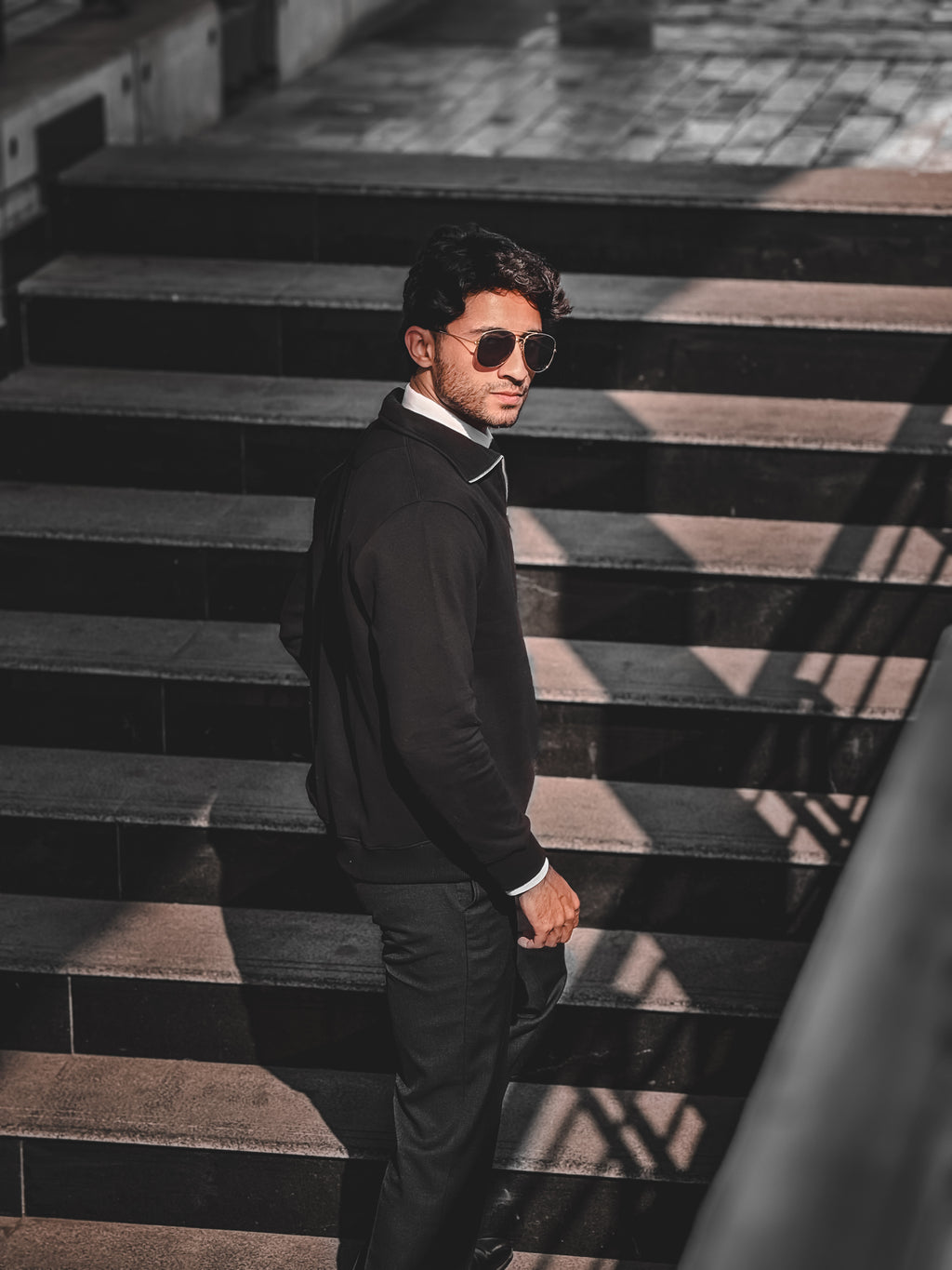 Grags Premium Zipper Sweatshirt Black