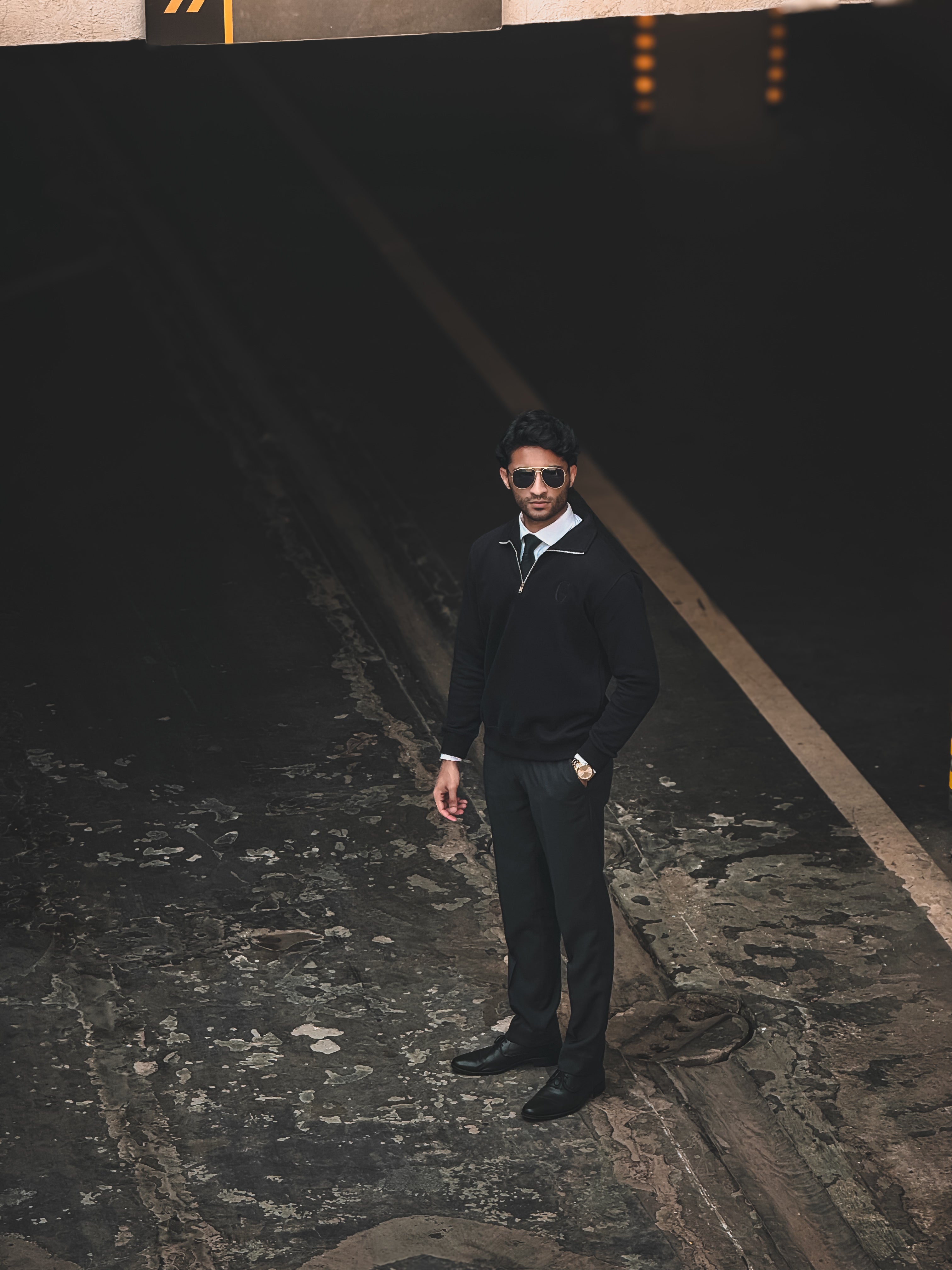 Grags Premium Zipper Sweatshirt Black