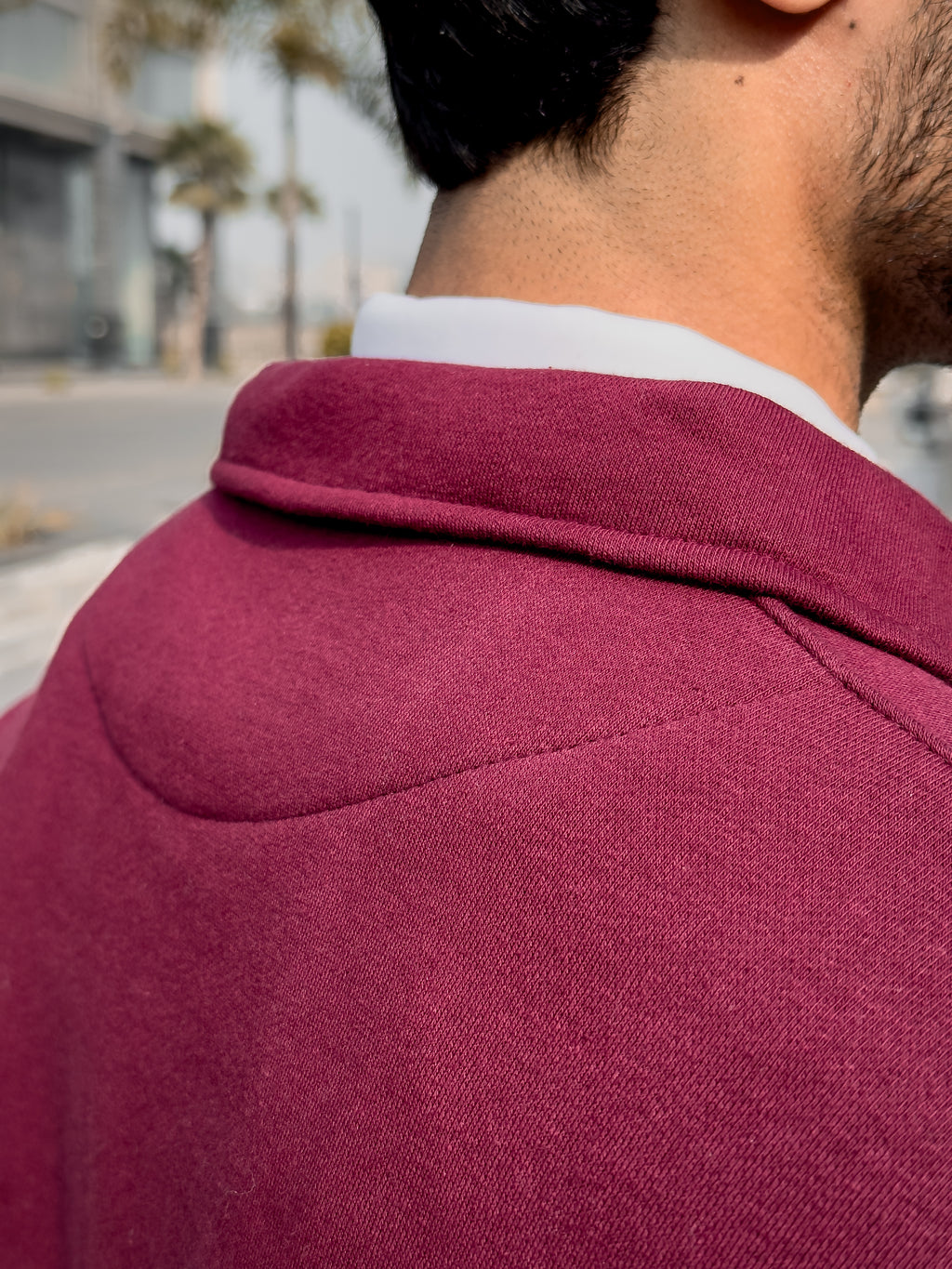 Grags Premium Zipper Sweatshirt Maroon