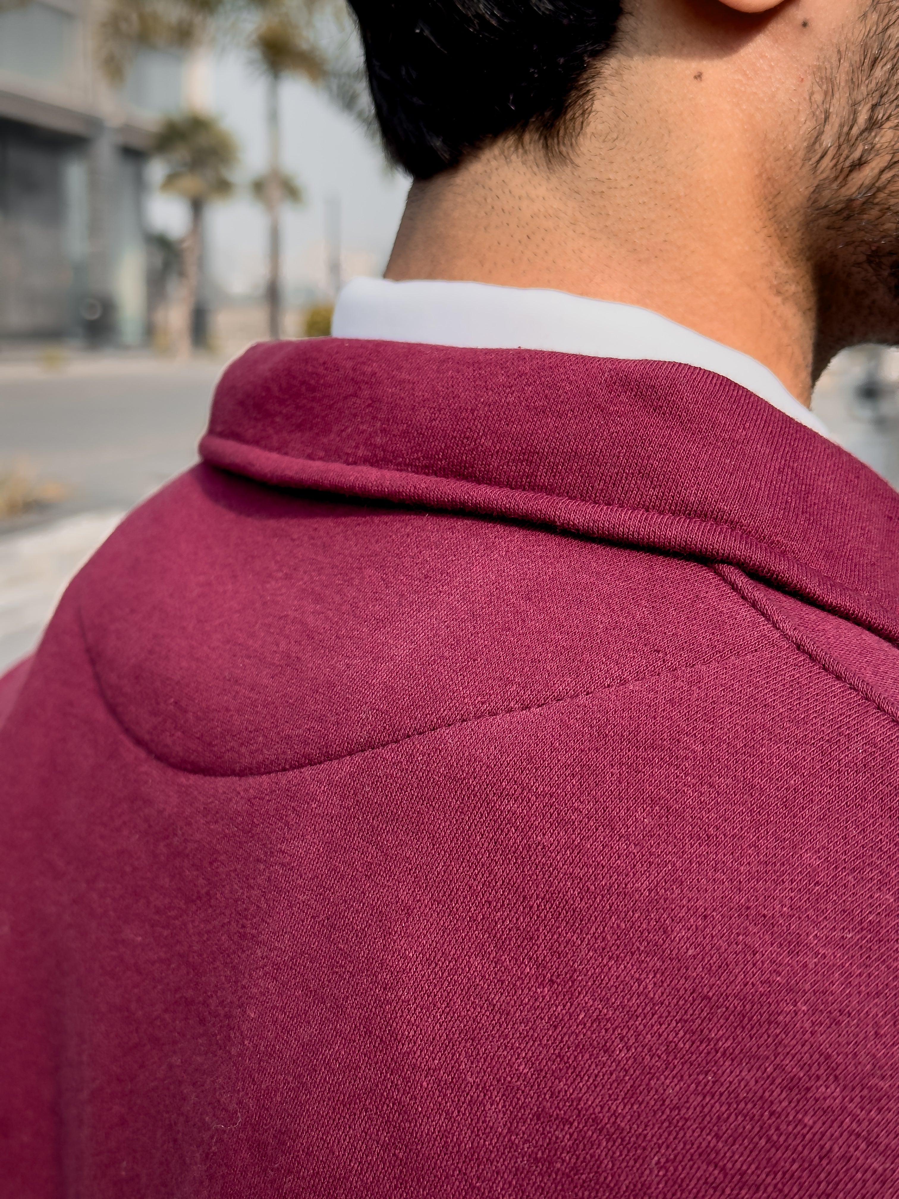 Grags Premium Zipper Sweatshirt Maroon