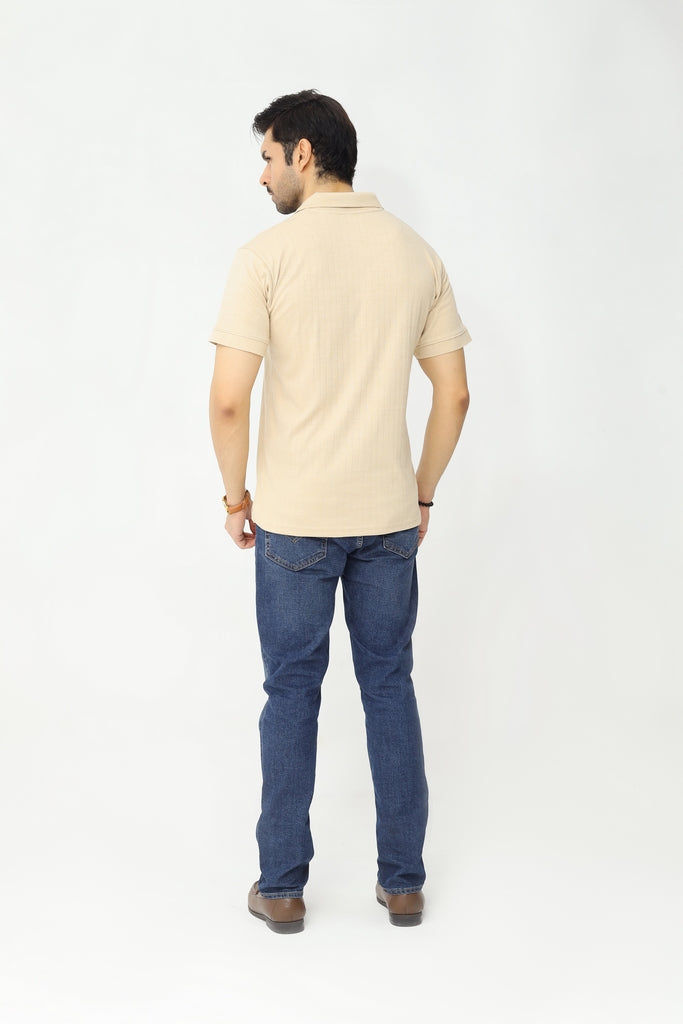 Drop Needle Polo | Light Sand