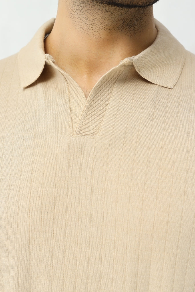 Drop Needle Polo | Light Sand