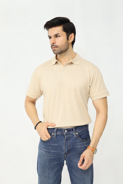 Drop Needle Polo | Light Sand