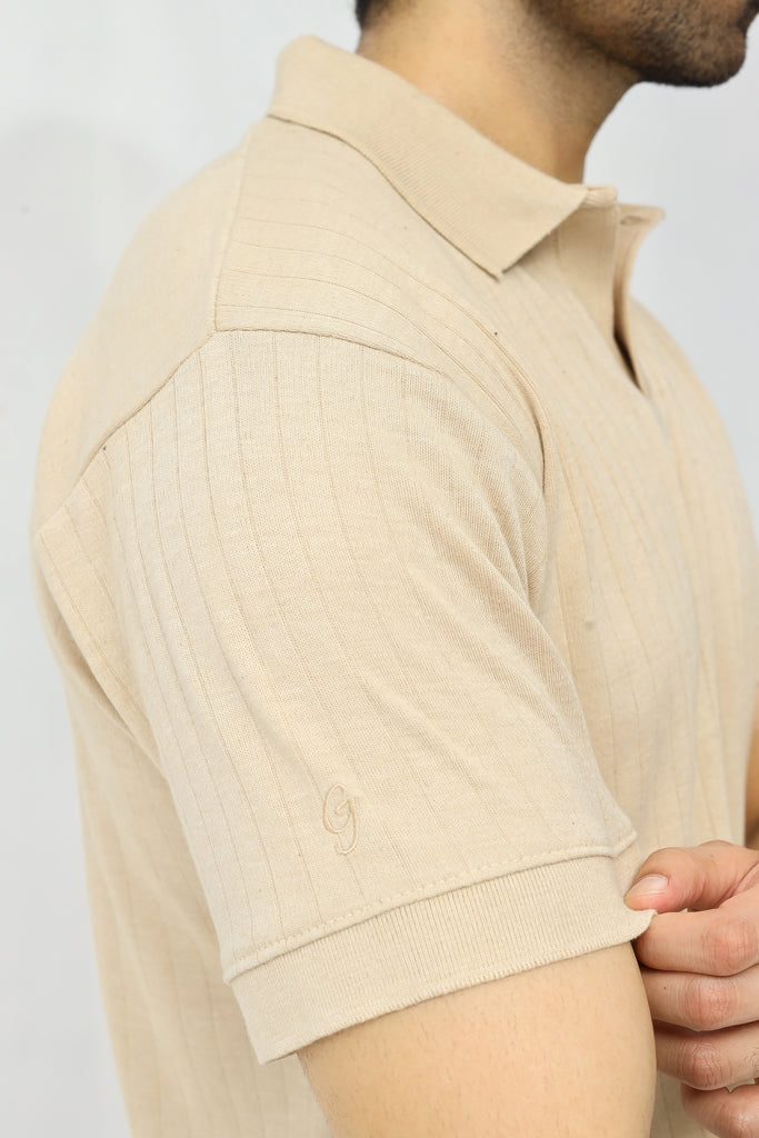 Drop Needle Polo | Light Sand